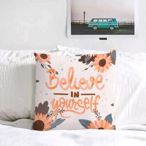 Host Pick! NEW! Urban Outfitters “Believe In Yourself” Sunflower Pillowcase